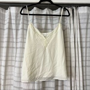 Socialite White Lace V-Neck Tank Blouse